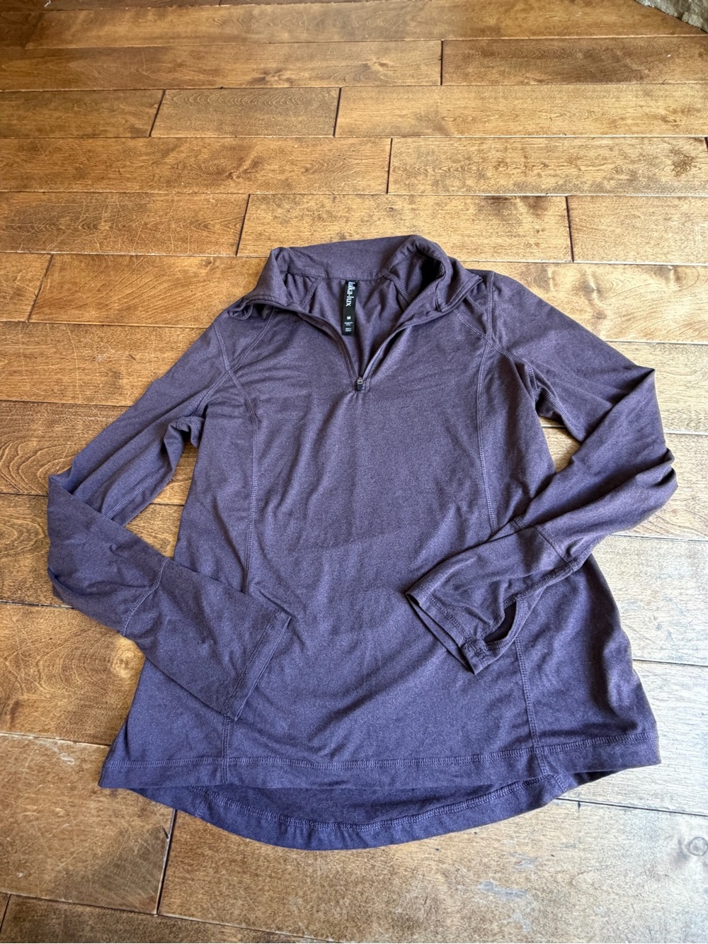Lukka Lux Women's Long Sleeve Half-Zip Running Workout Athletic Shirt Medium